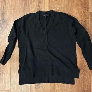 Banana Republic black V Neck Tunic Sweater